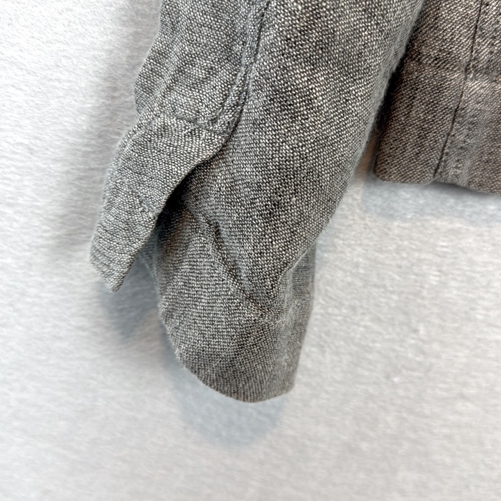 Eileen Fisher -women’s washed Grey 100% linen blazer light jacket relaxed fit L - Picture 7 of 8